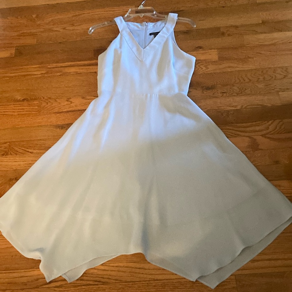 SAKS FIFTH AVE POWDER BLUE FIT AND FLARE DRESS SIZE 2